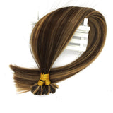Wholesale  50s 1g/s Pre Bonded Nail U Tip Remy Human Hair Extensions Straight