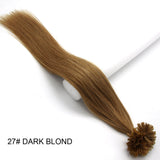 Wholesale  100s Pre Bonded Nail U Tip Remy Human Hair Extensions Straight