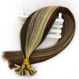 Wholesale  50s 1g/s Pre Bonded Nail U Tip Remy Human Hair Extensions Straight
