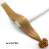 Wholesale  100s Pre Bonded Nail U Tip Remy Human Hair Extensions Straight
