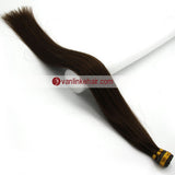 16-24Inches 100s Keratin Stick I Tip Human Hair Extensions Straight Medium Brown(4#) - VANLINKE HUMAN HAIR EXTENSIONS