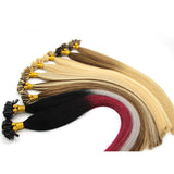 Wholesale  50s 1g/s Pre Bonded Nail U Tip Remy Human Hair Extensions Straight