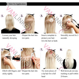 16-26Inches 100s Pre Bonded Nail U Tip Remy Human Hair Extensions Straight Dark Brown(2#) - VANLINKE HUMAN HAIR EXTENSIONS