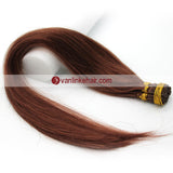 16-24Inches 100s Keratin Stick I Tip Human Hair Extensions Straight Auburn(33#) - VANLINKE HUMAN HAIR EXTENSIONS