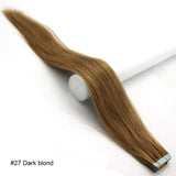 Wholesale  PU Seamless Skin Tape In Weft Human Hair Extensions Straight 20pcs