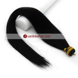 16-24Inches 100s Keratin Stick I Tip Human Hair Extensions Straight Jet Black(1#) - VANLINKE HUMAN HAIR EXTENSIONS