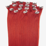 Customize 20inch 8PCS Clip-in/on Human Hair Extensions 100g/set Silky Straight