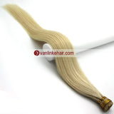16-24Inches 100s Keratin Stick I Tip Human Hair Extensions Straight White Blonde(60#) - VANLINKE HUMAN HAIR EXTENSIONS