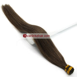 16-20Inches 100s Keratin Stick I Tip Human Hair Extensions Straight Ash Brown(8#) - VANLINKE HUMAN HAIR EXTENSIONS