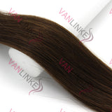 16-26Inches 100s Pre Bonded Nail U Tip Remy Human Hair Extensions Straight Dark Brown(2#) - VANLINKE HUMAN HAIR EXTENSIONS