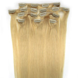 Customize 20inch 8PCS Clip-in/on Human Hair Extensions 100g/set Silky Straight