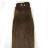 Customize 20inch 100g Human Hair Extensions Weft Silky Straight