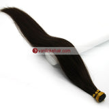 16-24Inches 100s Keratin Stick I Tip Human Hair Extensions Straight Dark Brown(2#) - VANLINKE HUMAN HAIR EXTENSIONS