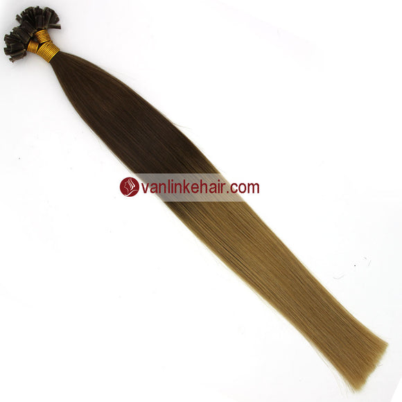 16-22Inches 50s 1g/s Pre Bonded Nail U Tip Remy Human Hair Extensions Straight T6/20# - VANLINKE HUMAN HAIR EXTENSIONS