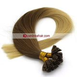 16-22Inches 50s 1g/s Pre Bonded Nail U Tip Remy Human Hair Extensions Straight T12/613# - VANLINKE HUMAN HAIR EXTENSIONS