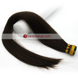 16-24Inches 100s Keratin Stick I Tip Human Hair Extensions Straight Dark Brown(2#) - VANLINKE HUMAN HAIR EXTENSIONS