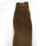 Customize 20inch 100g Human Hair Extensions Weft Silky Straight