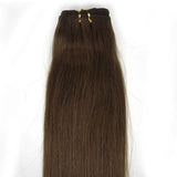 Customize 20inch 100g Human Hair Extensions Weft Silky Straight