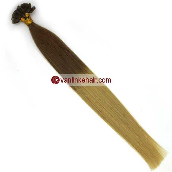 16-22Inches 50s 1g/s Pre Bonded Nail U Tip Remy Human Hair Extensions Straight T12/613# - VANLINKE HUMAN HAIR EXTENSIONS