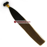 16-22Inches 50s 1g/s Pre Bonded Nail U Tip Remy Human Hair Extensions Straight T2/12# - VANLINKE HUMAN HAIR EXTENSIONS