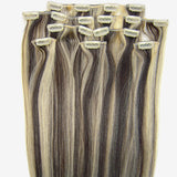 Customize 20inch 8PCS Clip-in/on Human Hair Extensions 100g/set Silky Straight