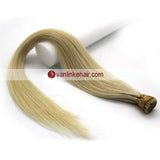 16-24Inches 100s Keratin Stick I Tip Human Hair Extensions Straight White Blonde(60#) - VANLINKE HUMAN HAIR EXTENSIONS