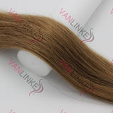 16-26Inches 100s Pre Bonded Nail U Tip Remy Human Hair Extensions Straight Light Brown(12#) - VANLINKE HUMAN HAIR EXTENSIONS