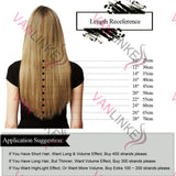 16-26inches 100s Easy Loop/Micro Ring Beads Tip Remy Human Hair Extensions Straight Jet Black(#1) - VANLINKE HUMAN HAIR EXTENSIONS